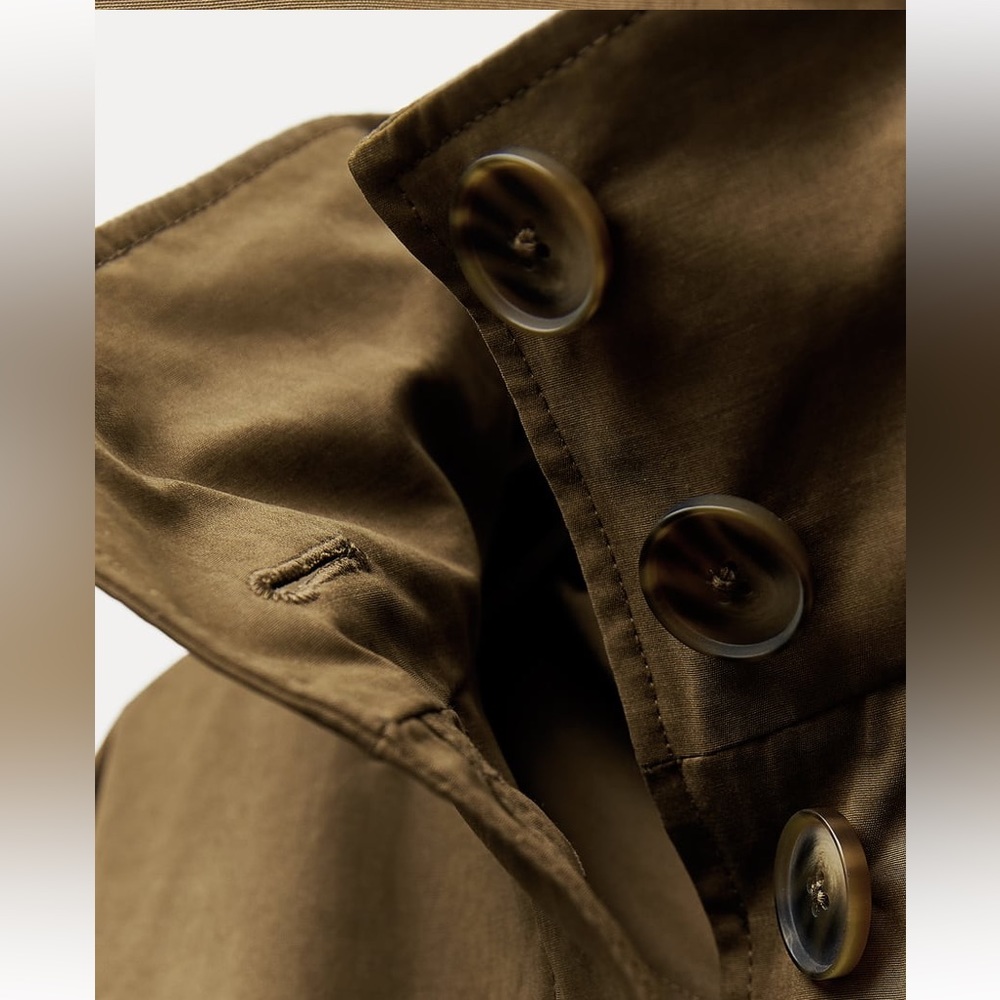 Zara water repellent trench coat - Picture 9 of 10